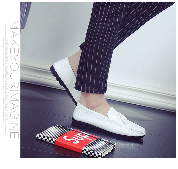 2020 new men's driving peas shoes white lazy casual shoes breathable men's shoes single shoes wholesale generation