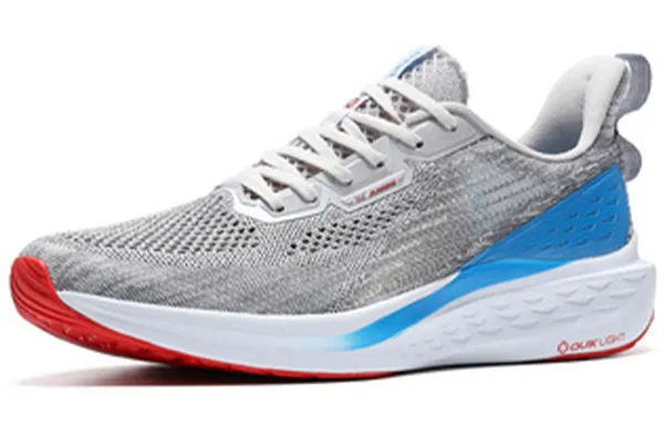 361 Degrees QU!K Light Breathable Running Shoes 'Grey Blue', gray