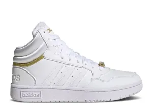 Adidas WMNS HOOPS 3.0 MID CLASSIC 'GOLD METALLIC' sneakers, white