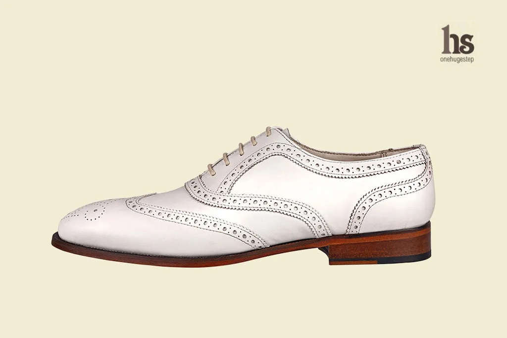 All White Oxford Brogue