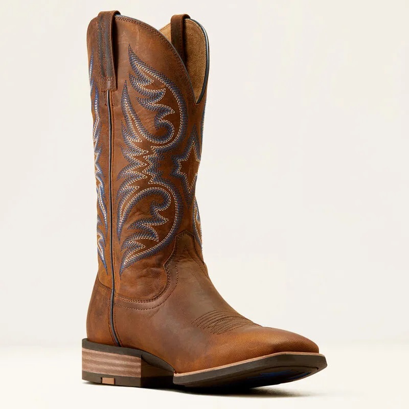 Ariat Men's Ricochet Cowboy Boot in Weathered Chesnut