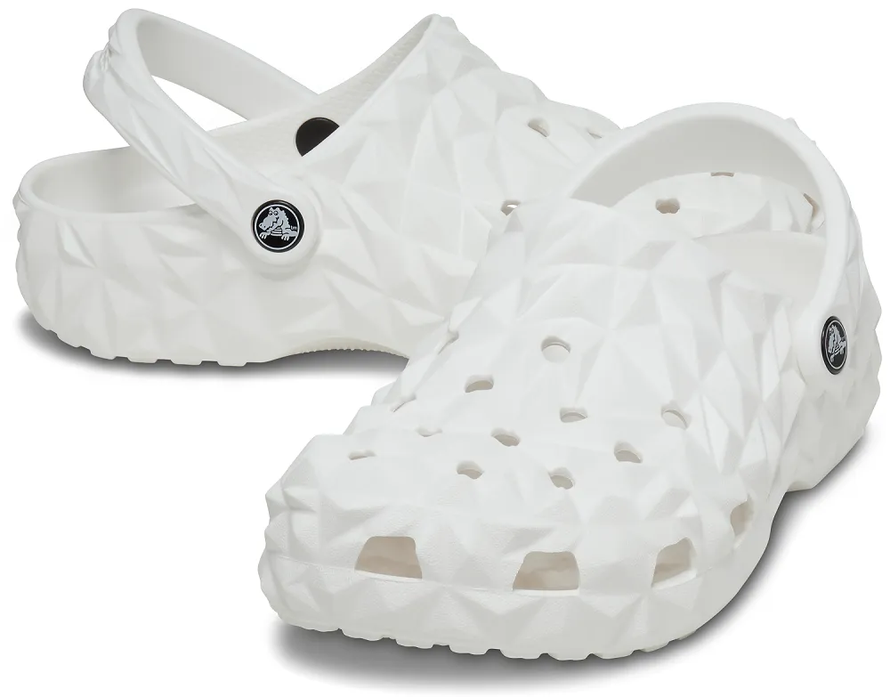 Authentic Crocs Classic Geometric Clog - White