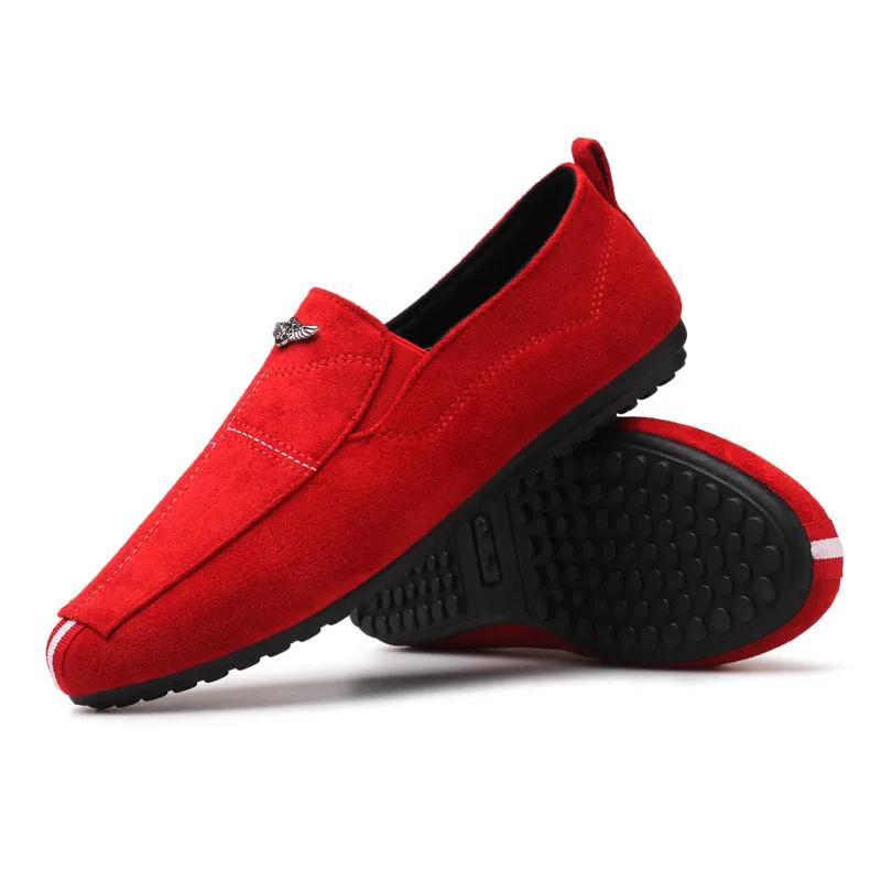 Bean shoes men Korean fashion lazy social guy tide shoes breathable Joker casual shoes driving shoes