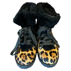 Boots Hiking By J Crew In Animal Print, Size: 7