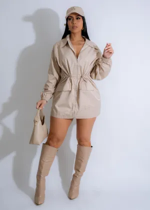 Expedition Chic Mini Dress Nude