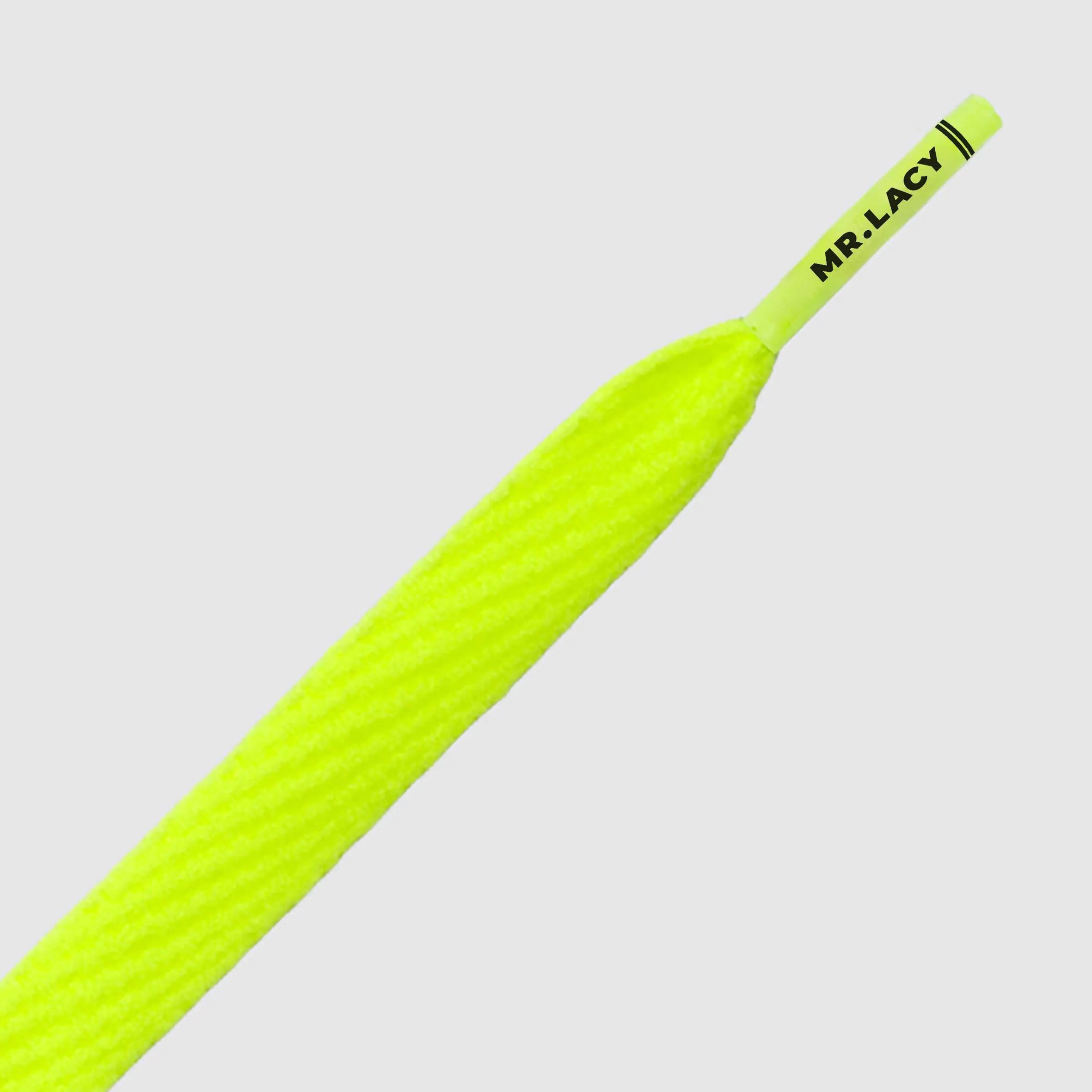 Flatties Shoelaces · Neon Lime Yellow