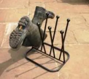 Four Pair Round Boot Rack Stand