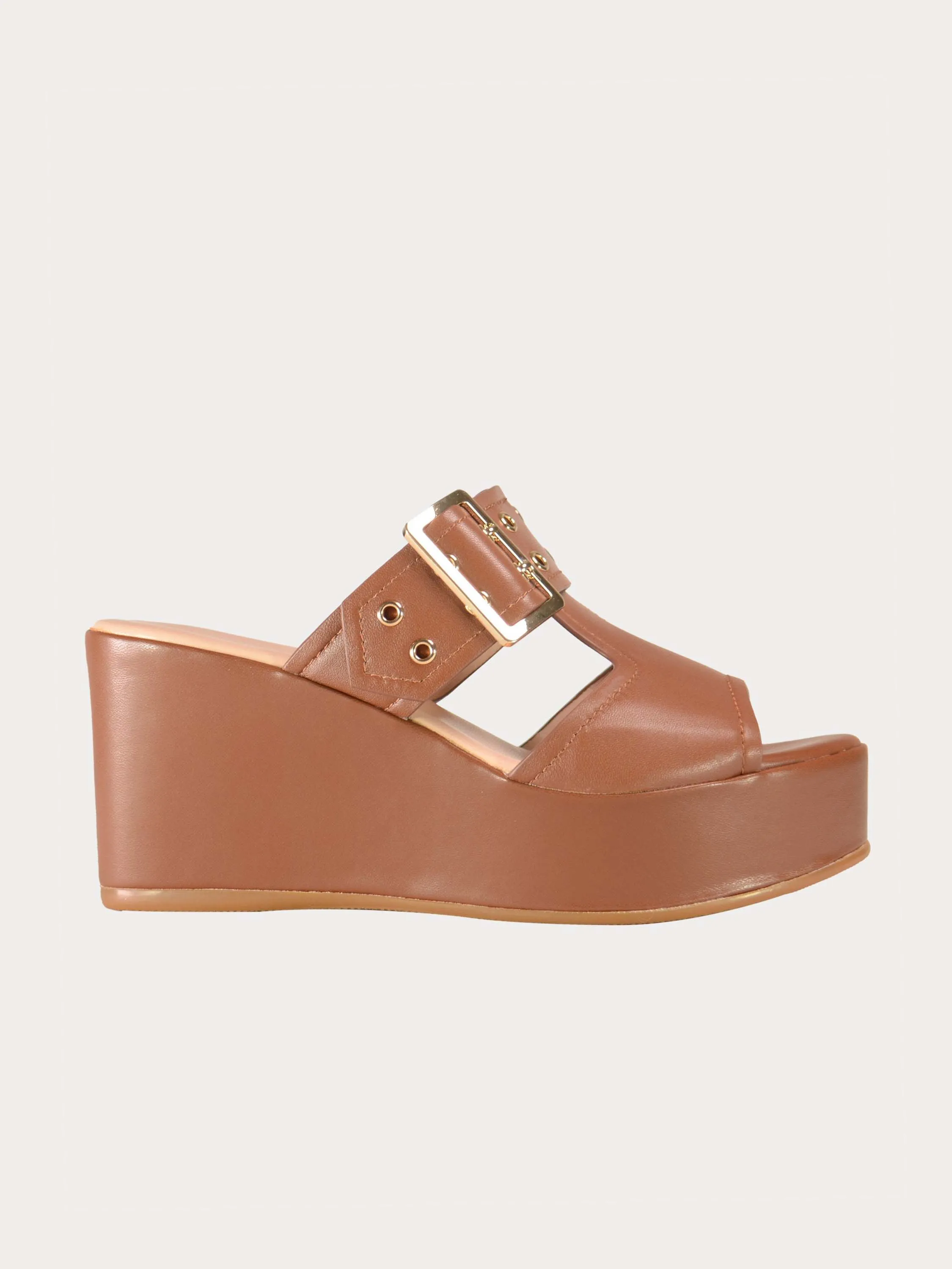 Josef Seibel Buckle Strap Leather Wedges