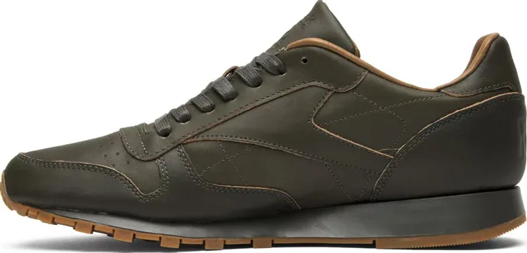 Kendrick lamar x classic leather lux 'olive' Reebok sneakers, green