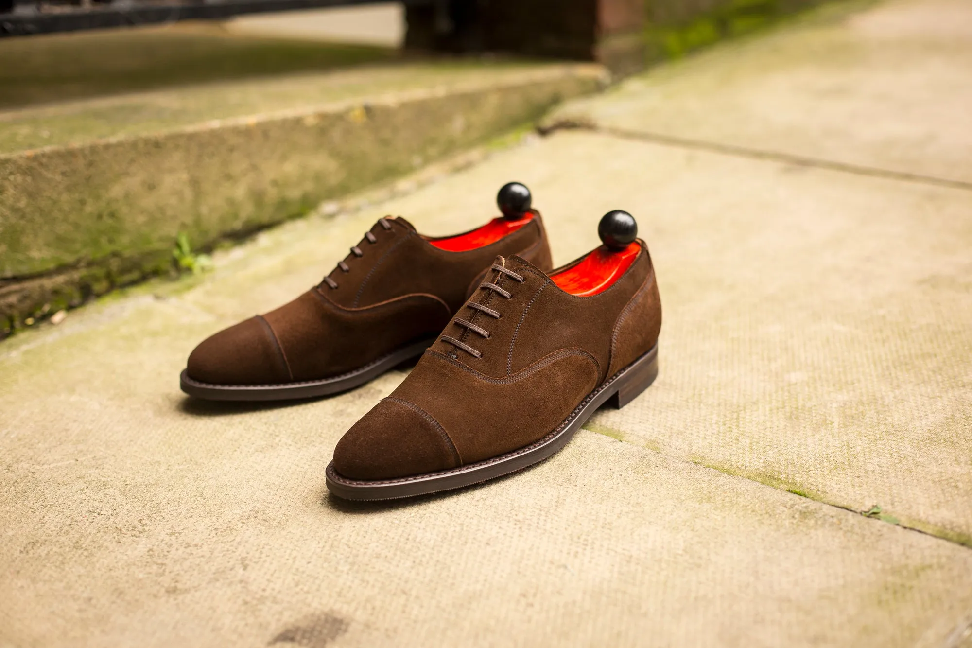 Magnolia - MTO - Dark Brown Suede - TMG Last - City Rubber Sole