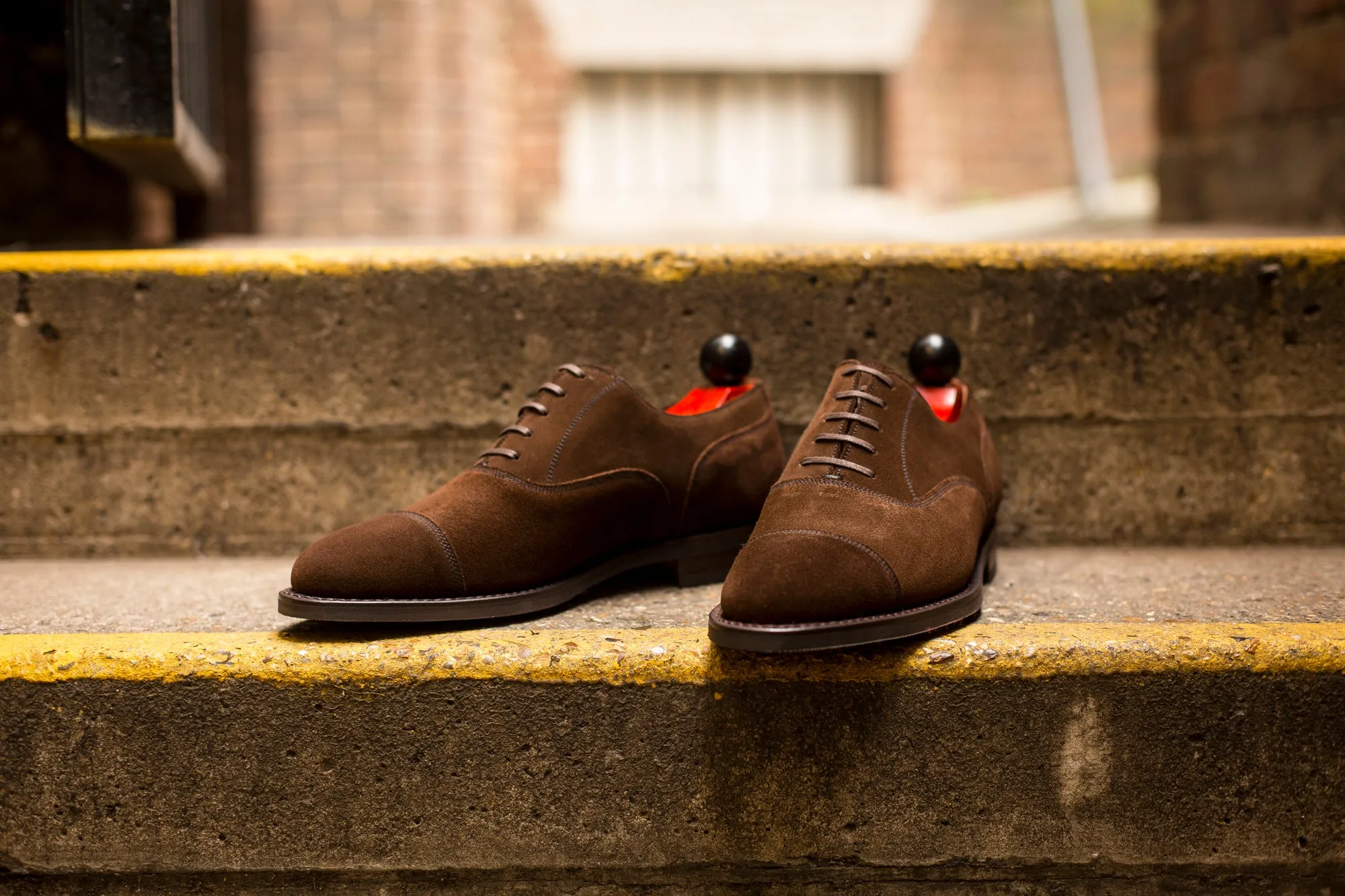 Magnolia - MTO - Dark Brown Suede - TMG Last - City Rubber Sole