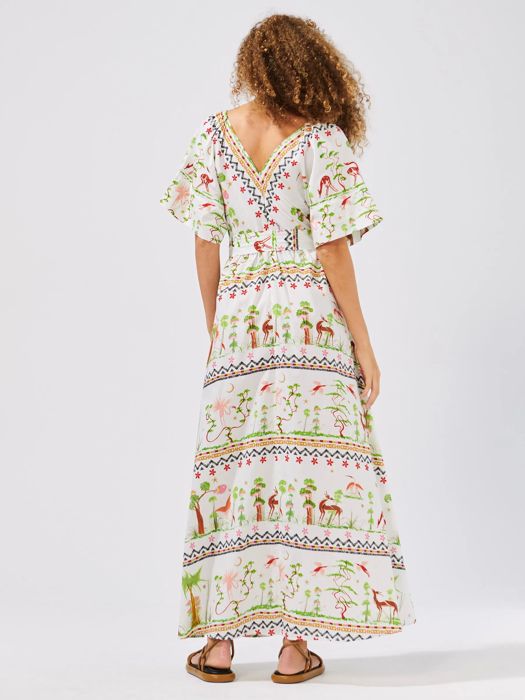 Memories Of Utopia Organic Cotton Maxi Dress White