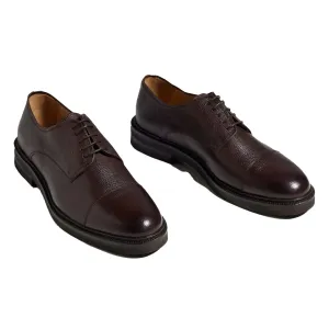 Men's Leather Classic Cap-Toe Oxford Shoes