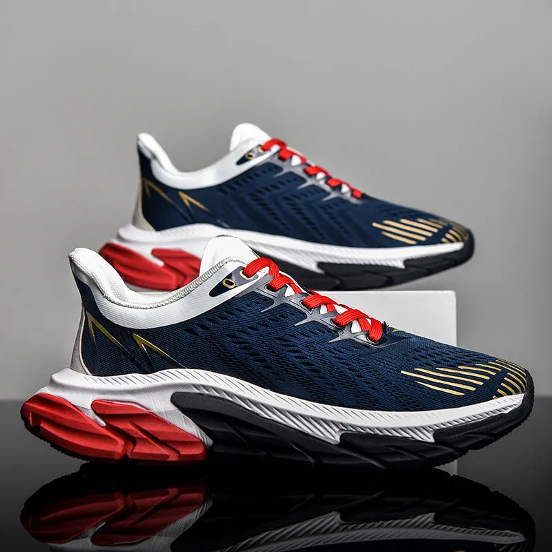 Men's Sports Shoes Sneakers New Shock Absorption Air Cushion Ultra Light Breathable Men Casual Running Shoes Big Size 39-46