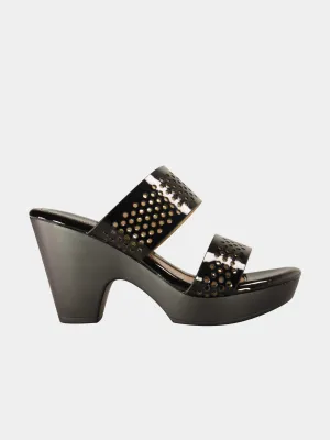 Michelle Morgan 780-15 Block Heel Dot Sandals