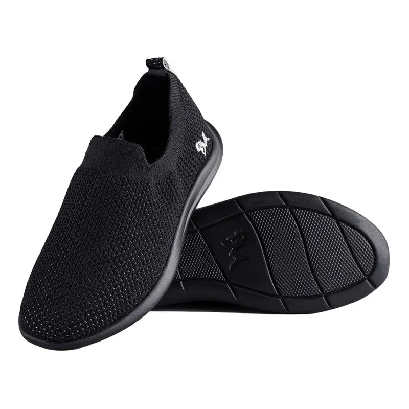 Neeman's Black Slip-On Casual Shoes for Men| Padded Insole