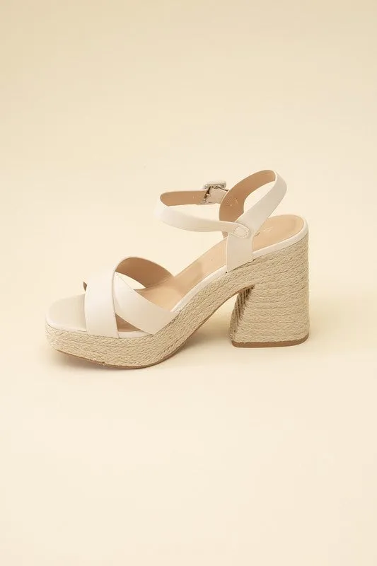 NOBLE Espadrille Sandal Heel