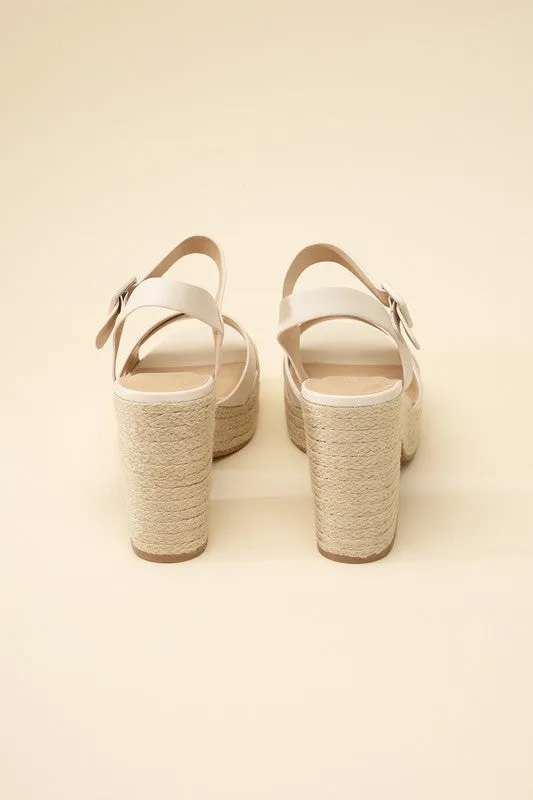 NOBLE Espadrille Sandal Heel