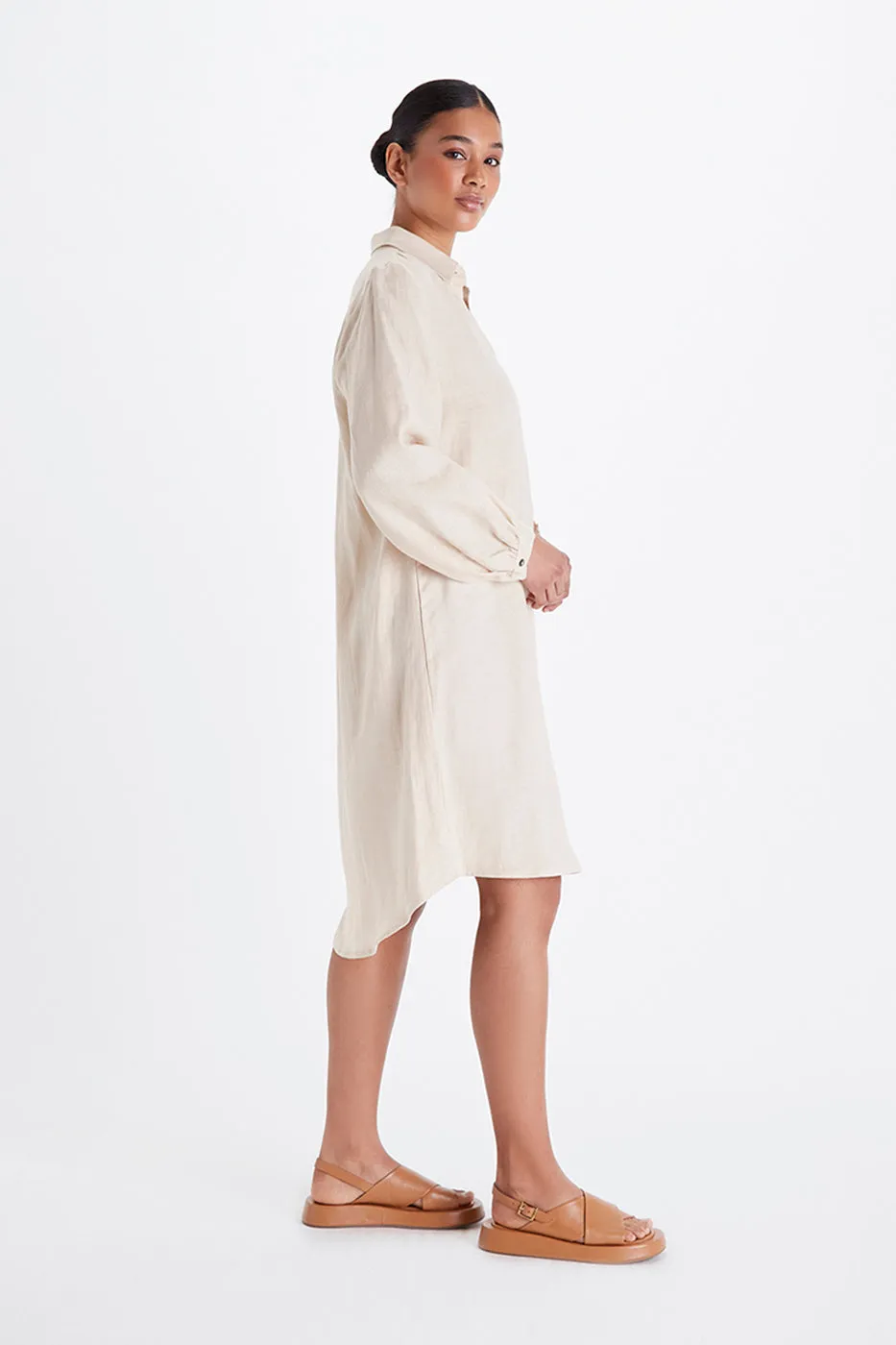 Petra Shirt Dress - Linen