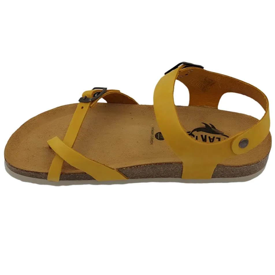 Plakton Savannah/Zomba Women's Cork Sandals - Mustard