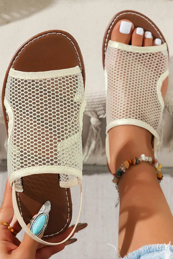 Stylish Breathable Mesh Flat Sandals