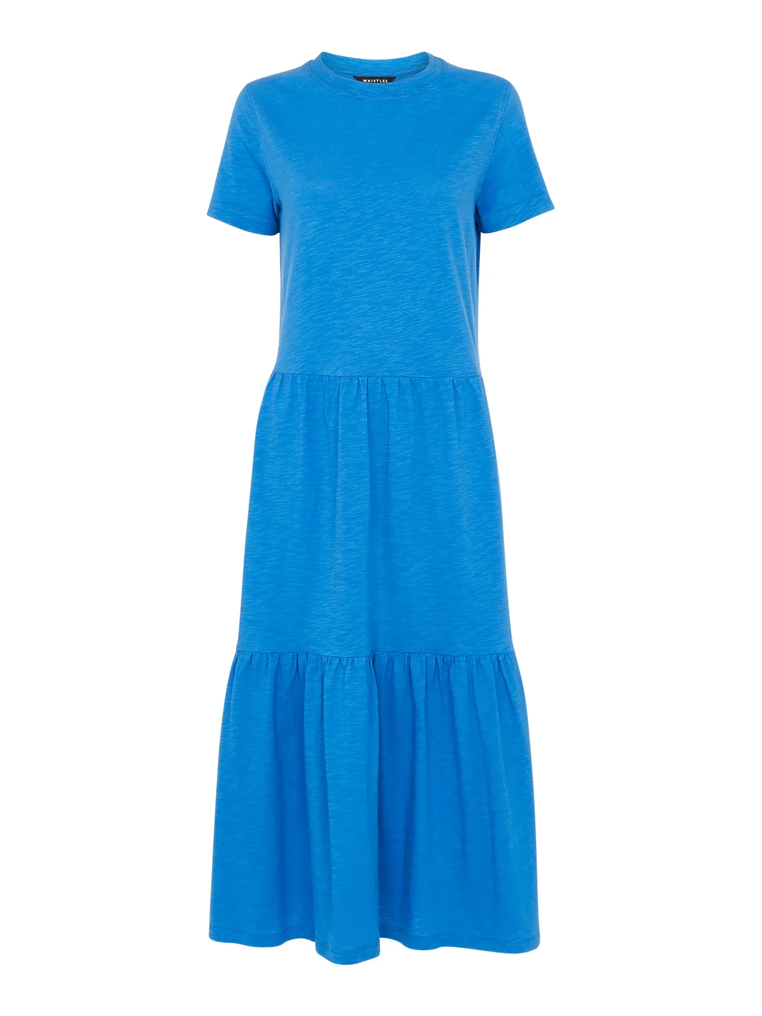 Tiered Jersey Midi Dress